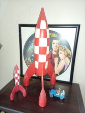 rare fusée en bois Tintin 41