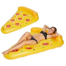 Matelas pneumatique gonflable PIZZA pour jeu piscine enfant 169x121x38cm 77642