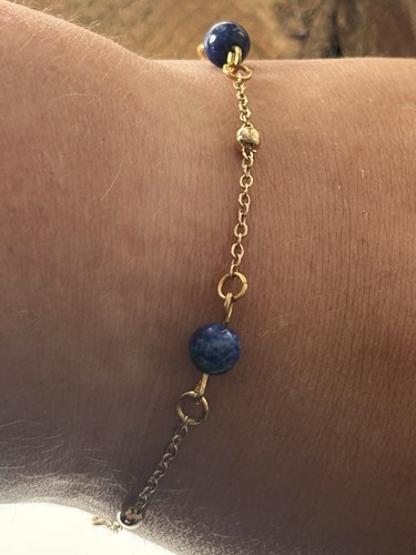 Bracelet fin lapis - lapis,