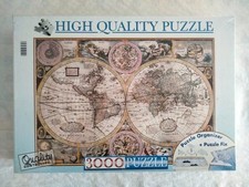 Puzzle 3000 pièces Vieille Carte du Monde (Clementoni 93431)
