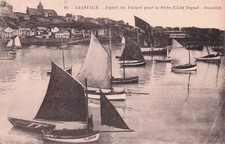 50 GRANVILLE DEPART DES VOILIERS POUR LA PECHE