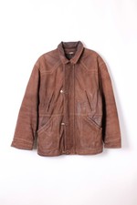 Veste Cuir De Pompier Vintage