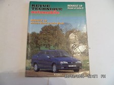 RTA RENAULT 19 DIESEL ET TURBO