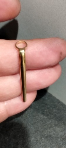Agrafe dorée pour - dorée, stylo