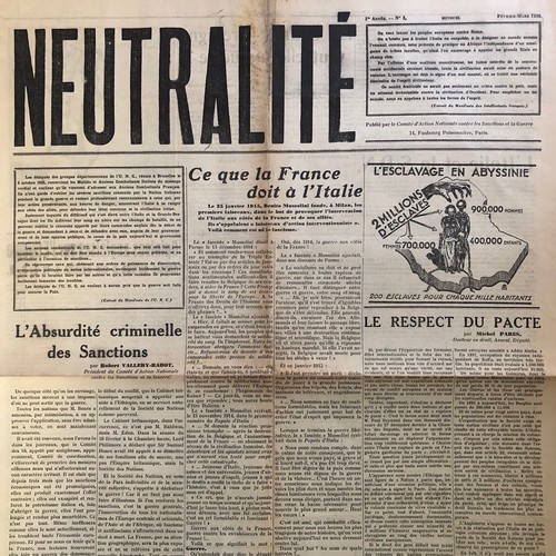 journaux annees 30