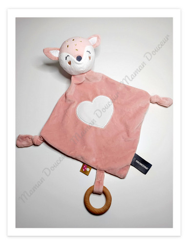 Doudou plat biche renard - doudou,