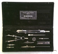 ANCIENNE BOITE DE COMPAS ESSEL COMPAS UNE JAMBE TELESCOPIQUE 415 gr (LOT.37)