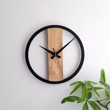 Horloge Murale En Bois Décor Pour Salon Chambre Cuisine Bureau À Domicile Cadeau