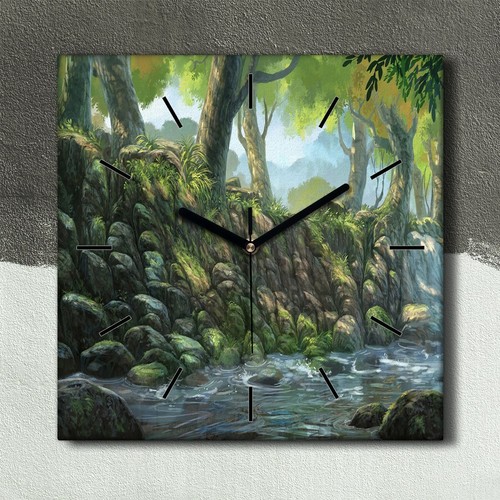 Horloge décorative sur - , toile