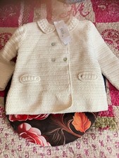 veste neuve tartine et chocolat blanc tricote tres belle 3 ans doublee 100% LAIN