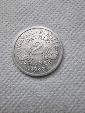  Etat rare, 2 Francs Francisque Etat Français 1943