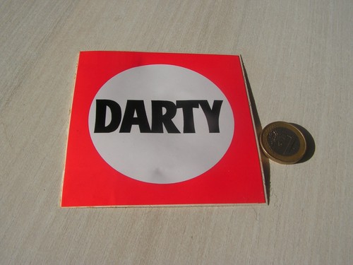 Autocollant publicite darty - autocollant,