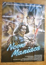 NEON MANIACS horror sci-fi original LARGE french movie poster '86