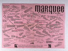 AC/DC Bon Scott Flyer Concert Annulé Marquee Club Original Londres Octobre 1975