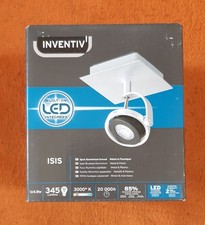 Applique murale LED Inventiv ISIS – spot orientable aluminium brossé