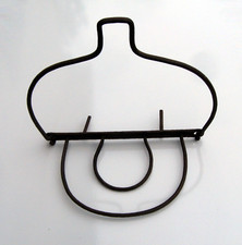 Suspension repose marmite pour crémaillère Ancien Ustensile âtre cheminée