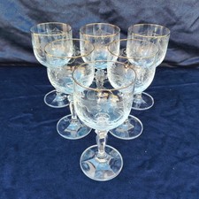 Six verres à eau, cristal