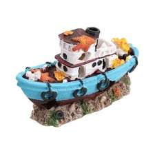 Aquarium aquatique DecoLED bateau épave aquarium aquarium ornement 7x10x18cm