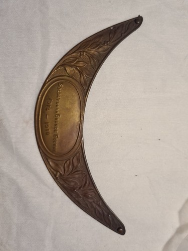 Plaque laiton pour casque - plaque, en
