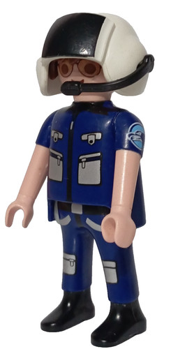 Playmobil ancien pilote casque - ancien,