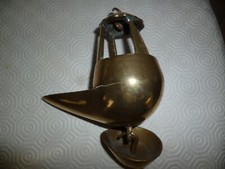 Ancienne Lampe à Huile en Laiton à suspendre 
