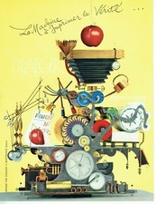 publicité Advertising 0921 1957  machine à imprimer vérité  Draeger 301  rect ve