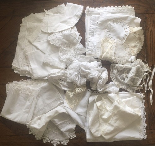 Linge ancien lot - linge, pièces