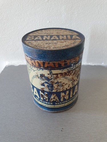 Ancienne boîte banania ronde