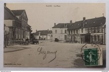 Saint Lyé (Aube) - La Place - Café-Hotel - Maison Cottel, Epicerie-Mercerie, Ch