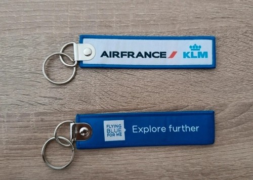 Porte clé brodé avion - clé, flamme