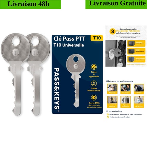 Clé pass ptt t10 universelle - pass,