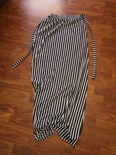 Black and White Stripe Skirt