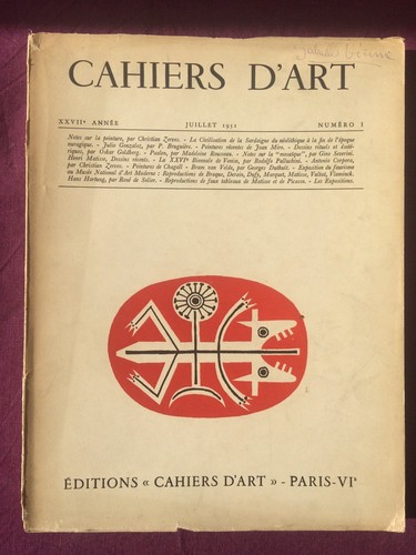 Cahiers art 1 - ,
