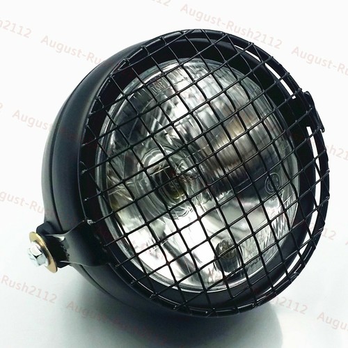 Feux phare moto avec - feux, grille
