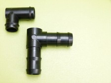 x10 Raccords coudés cannelés long 20mm irrigation (en bas à droite photo)