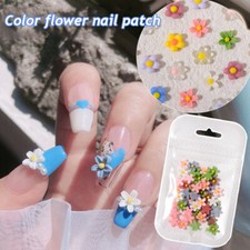 50Pcs Résine 3D Fleur Nail