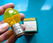 Ampoule Jaune Mazda 6 V 15 / 15 W O3 BA 20 d Ref 1025 Cyclomoteur Made France 