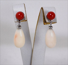 Boucles oreilles blanc - boucles, d'oreilles