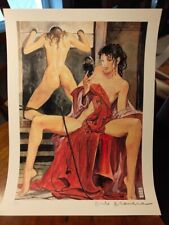 Estampe érotique Milo Manara - Aphrodite - bdsm - fessée