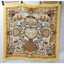 Taches HERMES plissées Carré Découpage YE