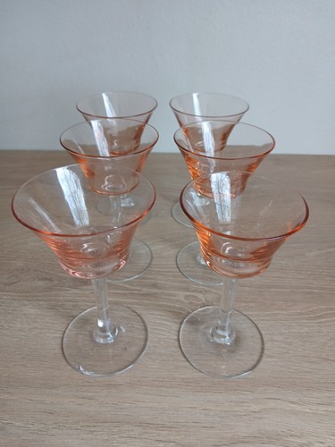 Vintage 1950 lot 6 verres - vintage,