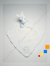 Doudou Plat/Mouchoir Regliss Âne Bleu Clair Blanc Premier Câlin Les Amis - Kaloo