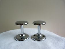 2 patères murales métal chromé années 70 Vintage