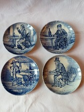 Ancien dessous de verre porcelaine Delft Boch sous verre décoration intérieure