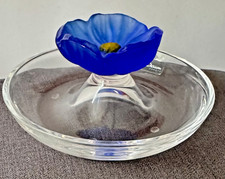 DAUM FRANCE HMC Baguier Fleurs de Cactus Hilton Mc Connico Pate de Verre Cristal