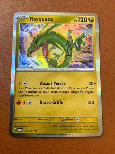 Carte pokémon holo rayquaza - carte,