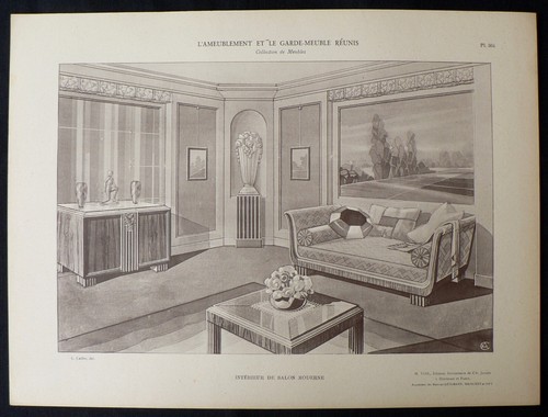 Lithographie art déco léon - déco,