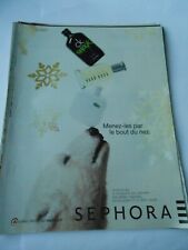 Publicité Advert 2007  Sephora Hugo Boss CK Shock Lacoste Ours blanc