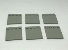 LEGO Star Wars : 6x Plaque modifiée 4 x 4 - Réf 6179 gris clair - Set 4482 AT-AT