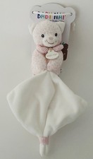 6527🌟Doudou Léopard Mouchoir Baby Nat Babynat Rose Blanc